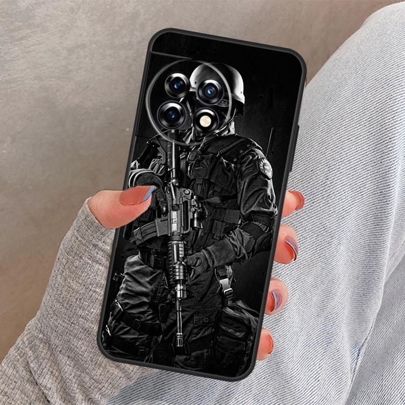 Чехол Police SWAT FBI для OnePlus Nord 4 3 CE 2 Lite N20 N10 N30 OnePlus 8T 10T 13 13R 12 12R 11 10 Pro