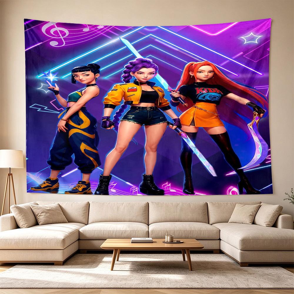 Dance Party Stars Decorative Wall-Hanging Tapestry, Home Ornament for Living Room,Dorm and Fan Parties,Multi-style,celebrities,cartoons,music,sports s