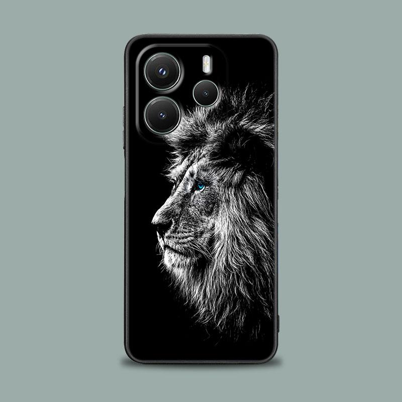 Чехол для телефона для Xiaomi Redmi 15C 14C 12C 13C Redmi Note 15 14 13 12 11 10 Pro Plus 5G 12S Мягкий чехол Орел Кот Лев Тигр Животное