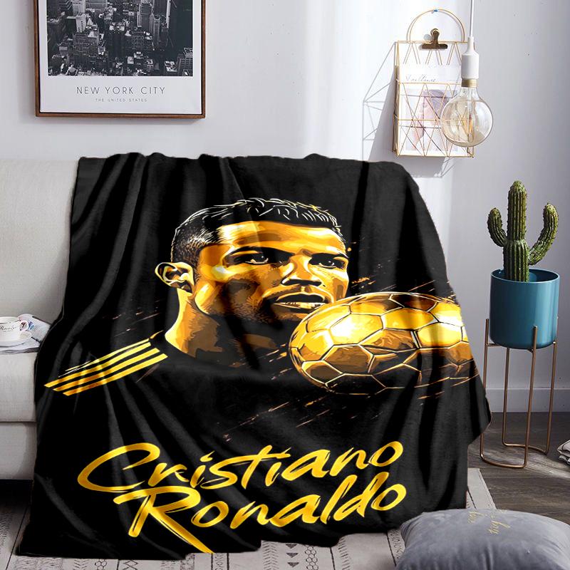 Ronaldo's Real Madrid Legacy Blanket Flannel Throw for Sofa, Indoor, Camping, Living Room, Office, Chair, And Bed Soft Birthday Gift