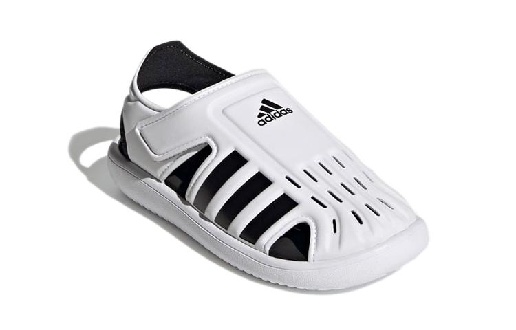 adidas Водные Сандалии Удобные Детские Сандалии Белый Черный Дети Возраст 3 7 Лет FY6044