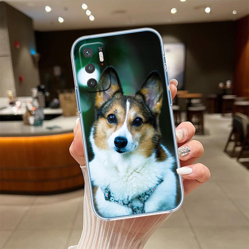 RE20 Милый корги Прозрачный чехол для телефона для Motorola Moto G7 G8 G9 G84 G85 G73 G24 G15 Z2 Play Power Plus