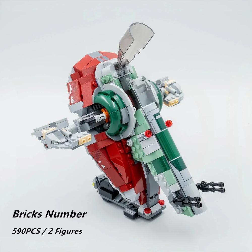 Spaceship Military Aircraft Toys Galaxy-Star-Ships-Space Bricks Fighter MOC-Starfighters Model Building Blocks Gifts Boys Set