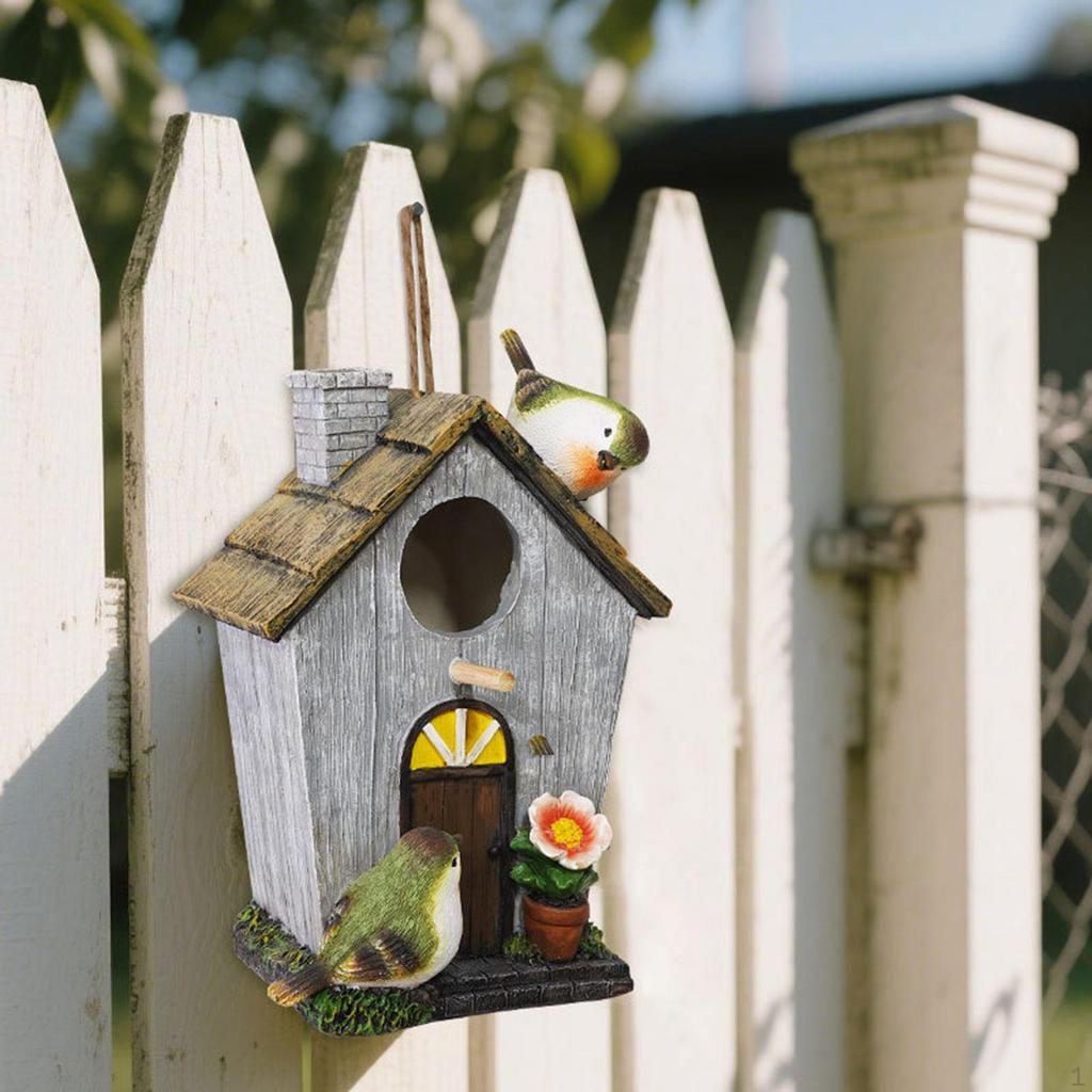 Outside Bird House Garden Decoration, Birds Shelter, Creative Lovers Gift, Birdhouse,