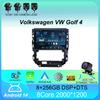 Автомобильное радио Android 14 для Volkswagen VW Golf 4 IV Jetta MK4 Classics Мультимедийный проигрыватель Carplay GPS Авто Стерео DSP