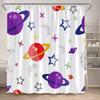 Funny Cartoon Animals Shower Curtains Cute Panda Owl Pet Cat Kids Bath Curtain Polyester Fabric Children Home Bathroom Decor Set