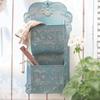 Wall Mount Mailbox Drop Box Antique Design Iron Postbox Newspaper Holder Hanging Mail