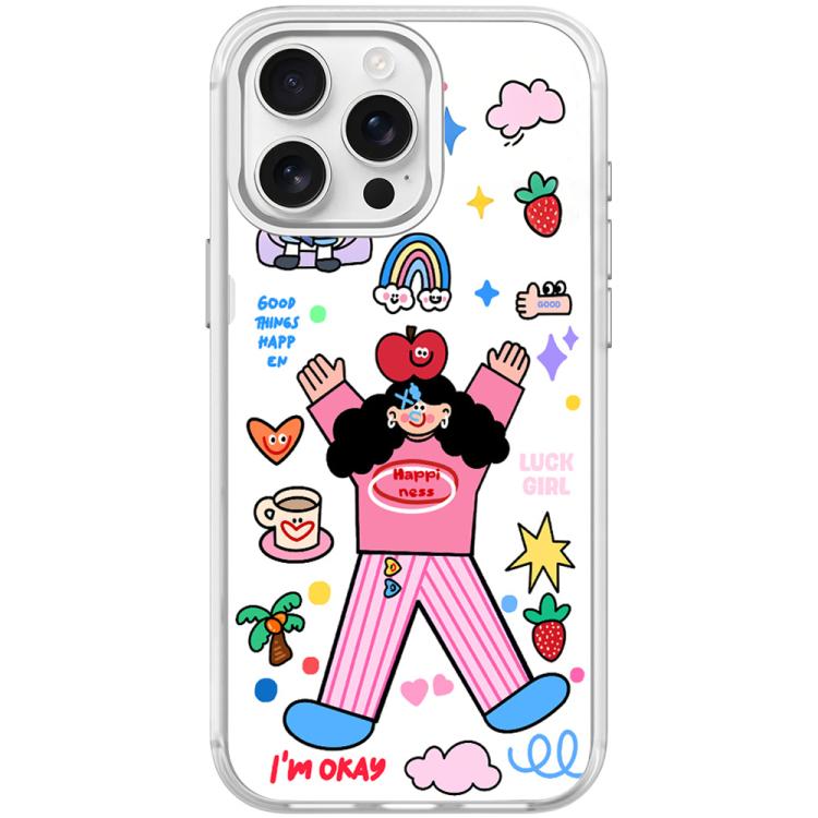 Apple Little Girl Pattern Magnetic Phone Case