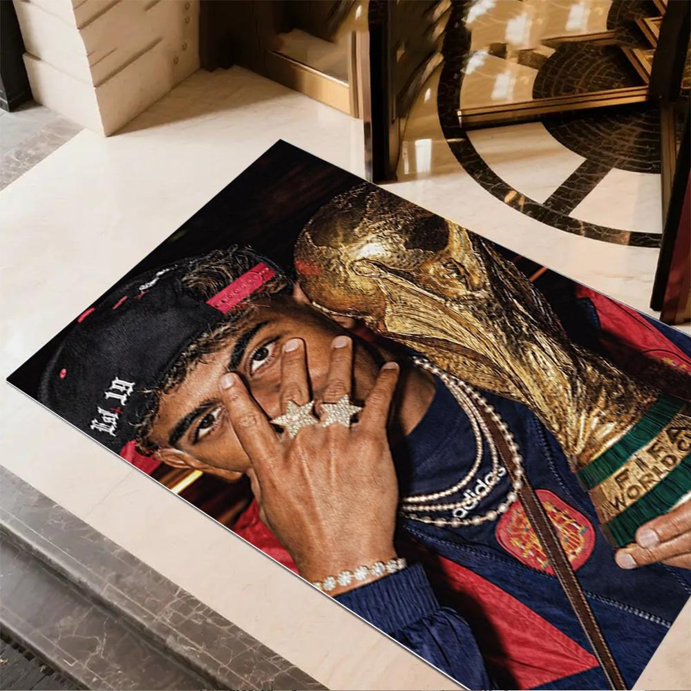 Lamine Yamal's Spain's Golden Moment Floor Mat Suitable for Outdoor Dining Room Kitchen Living Rooms Anti-slip Rug Office home decor Wedding Party Gif