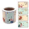 250 Pcs Colorful Christmas Tags Stickers Self Adhesive Gift Sealing Stickers for Xmas Presents