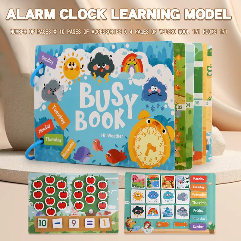 Baby First Enlightenment Book Montessori Quite Book Early Learning Sticker Busy Book Matching Games Educational Toys for Kids