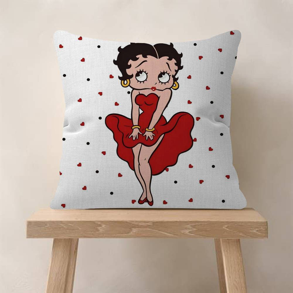 Pretty Cartoon BBetty Bboop Pillow Gift Home Office Decoration Bedroom Sofa Car Cushion Cover Case 45x45