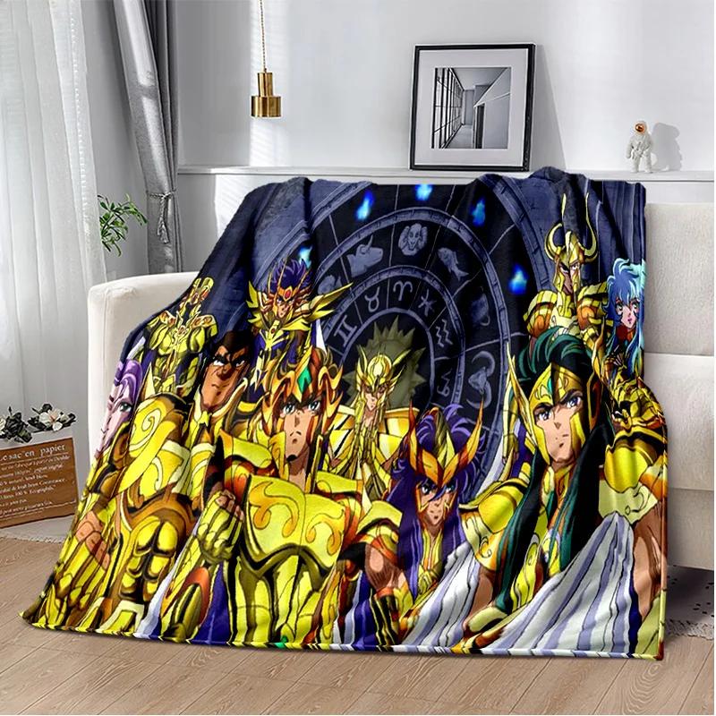 3D Ретро Saint Seiya одеяло с героями мультфильмов, мягкое одеяло для дома, спальни, кровати, дивана, пикника, путешествия, офиса, одеяло, детское одеяло