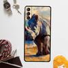 Чехол для телефона с изображением носорога для Samsung Galaxy S24 Ultra S22 Plus S20 S21 S23 FE Note 20 10 S8 S9 S10