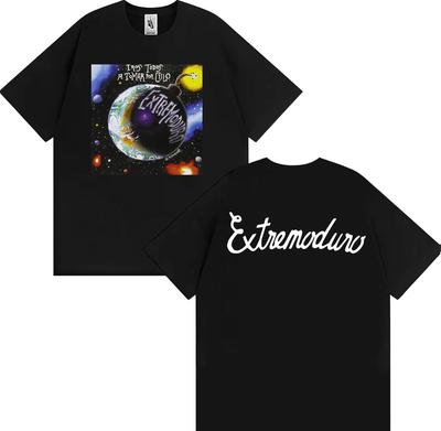 Футболка с принтом Rock Band EXTREMODURO Tour 2025, мужская одежда, хип-хоп, панк, уличные футболки, повседневная хлопковая футболка с коротким рукавом
