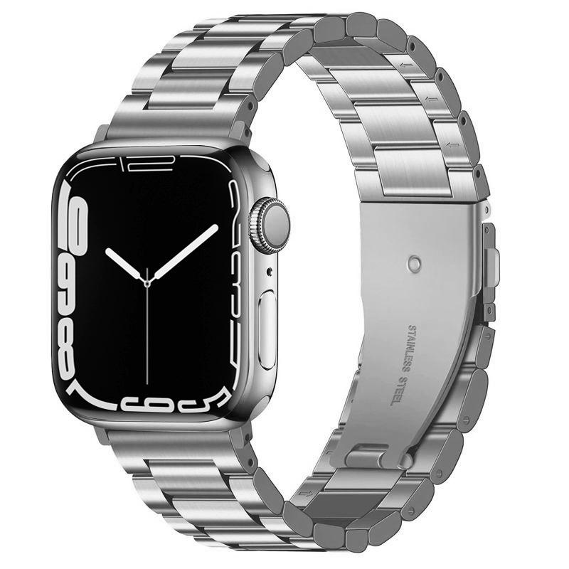 Металлический ремешок для Apple Watch band 49мм 45мм 41мм 44мм 40мм 42 46мм Браслет из нержавеющей стали iWatch 11 10 Ultra 9 8 7 6 5 SE Ремешок