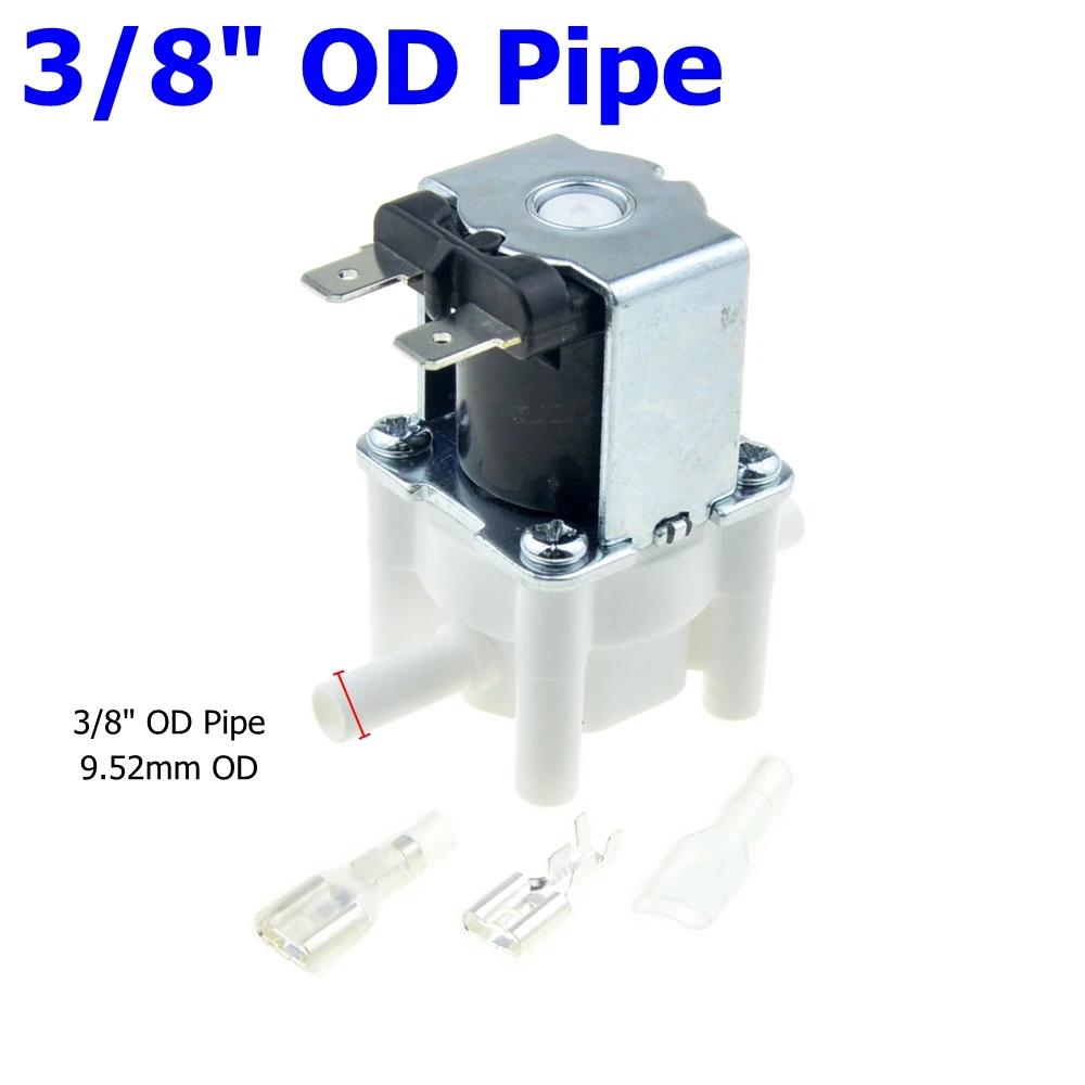Electric Plastic Solenoid Valve 12V 24V 110V 220V Normally Closed 1/4 3/8 1/2 12mm Pipe Male Female Water Air Inlet Flow Valve