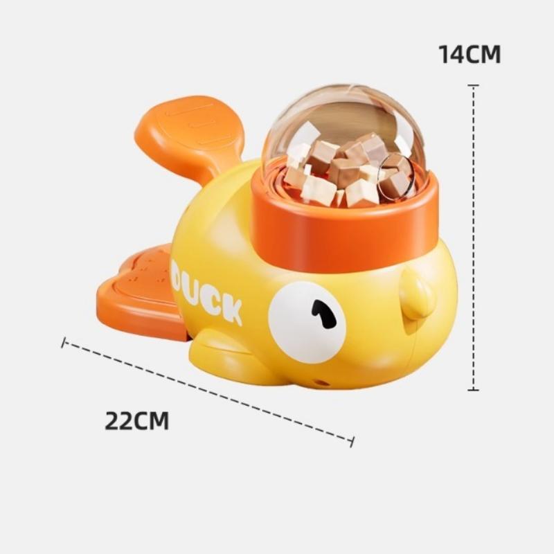 Dog Self-hi To Relieve Boredom and Leak Food Toy, Small Yellow Duck Freeze-dried Transmitter, Interactive Cat Toy
