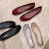 Red Sole Rhinestone Insole Height-increasing Single Women's Shoes