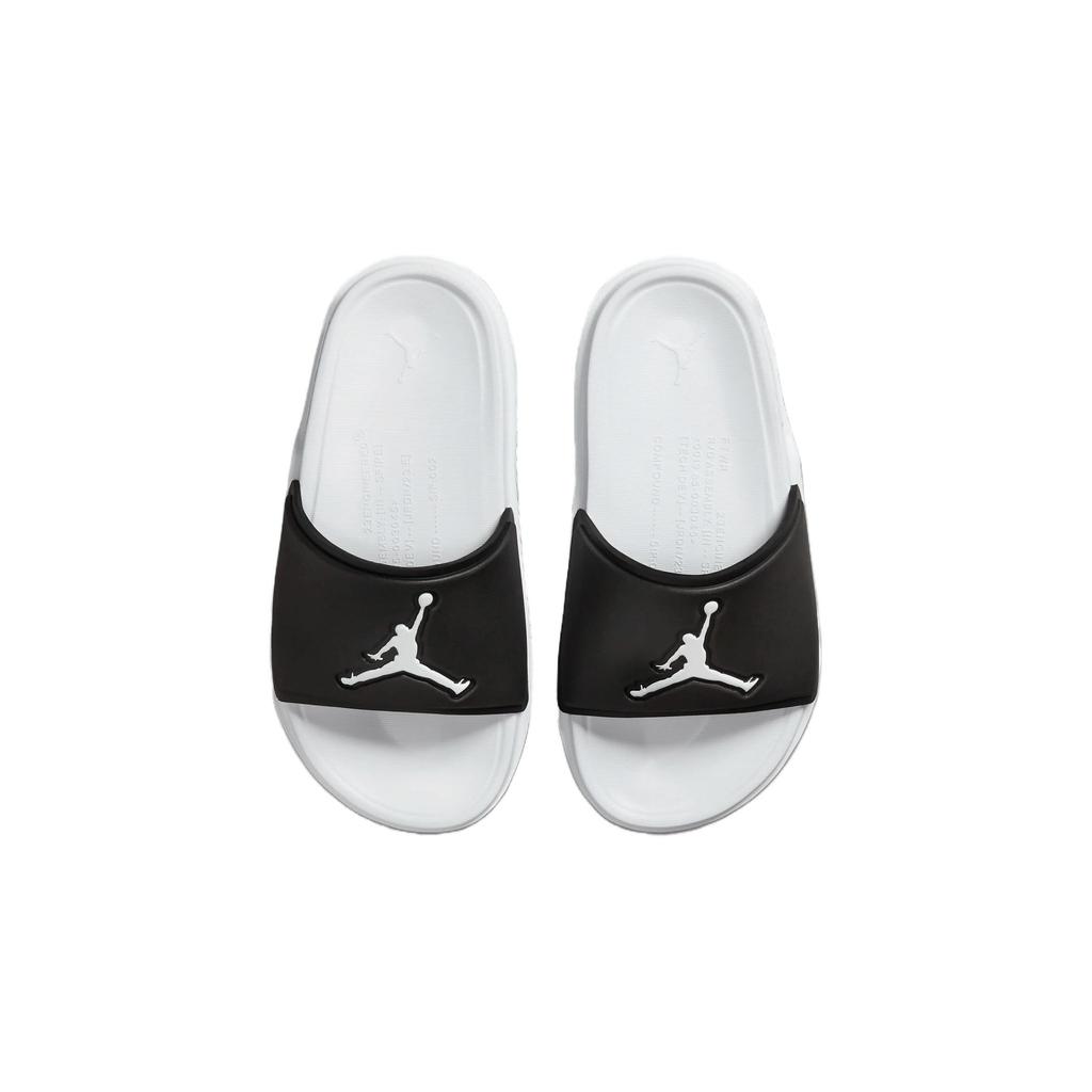 Jordan Шлепанцы Jumpman Черно-белые Детские FQ1597-010