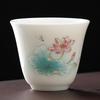 Chaxun 'A Thousand Li of Rivers and Mountains' Mutton Fat Jade Porcelain Tea Cup