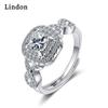 Женские кольца Lindon с цирконом, юбилейное ювелирное кольцо для вечеринки
