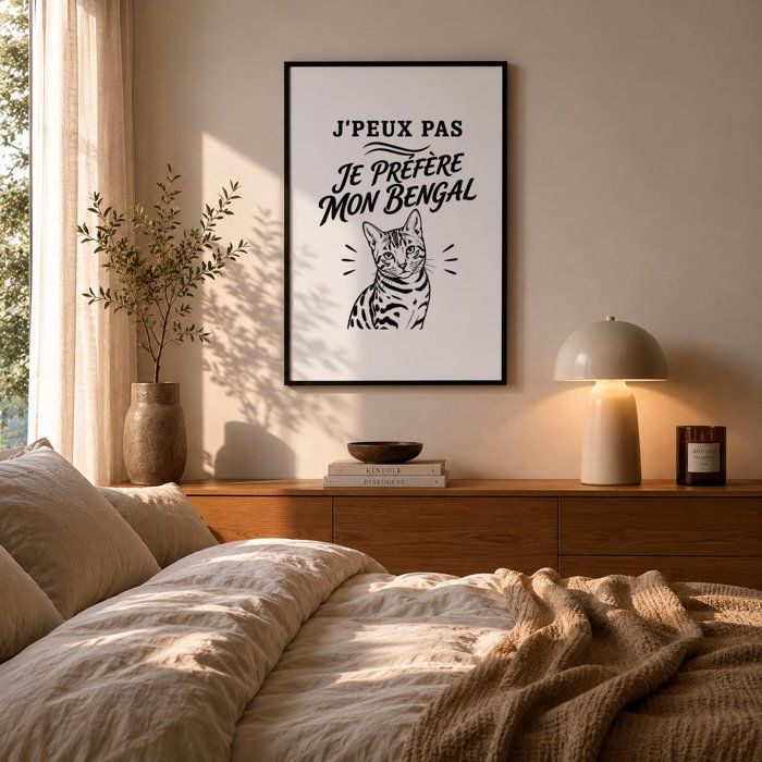 Affiche - PLANETEE - J'peux pas minimaliste - A3 - Papier photo 310 g/m² - Surface perlée