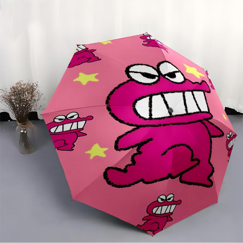 1pc Crayon Shin-chan Monster Party Automatic Open/Close Umbrella Sturdy Iron Frame, Compact Travel Umbrella - Perfect Gift0829132