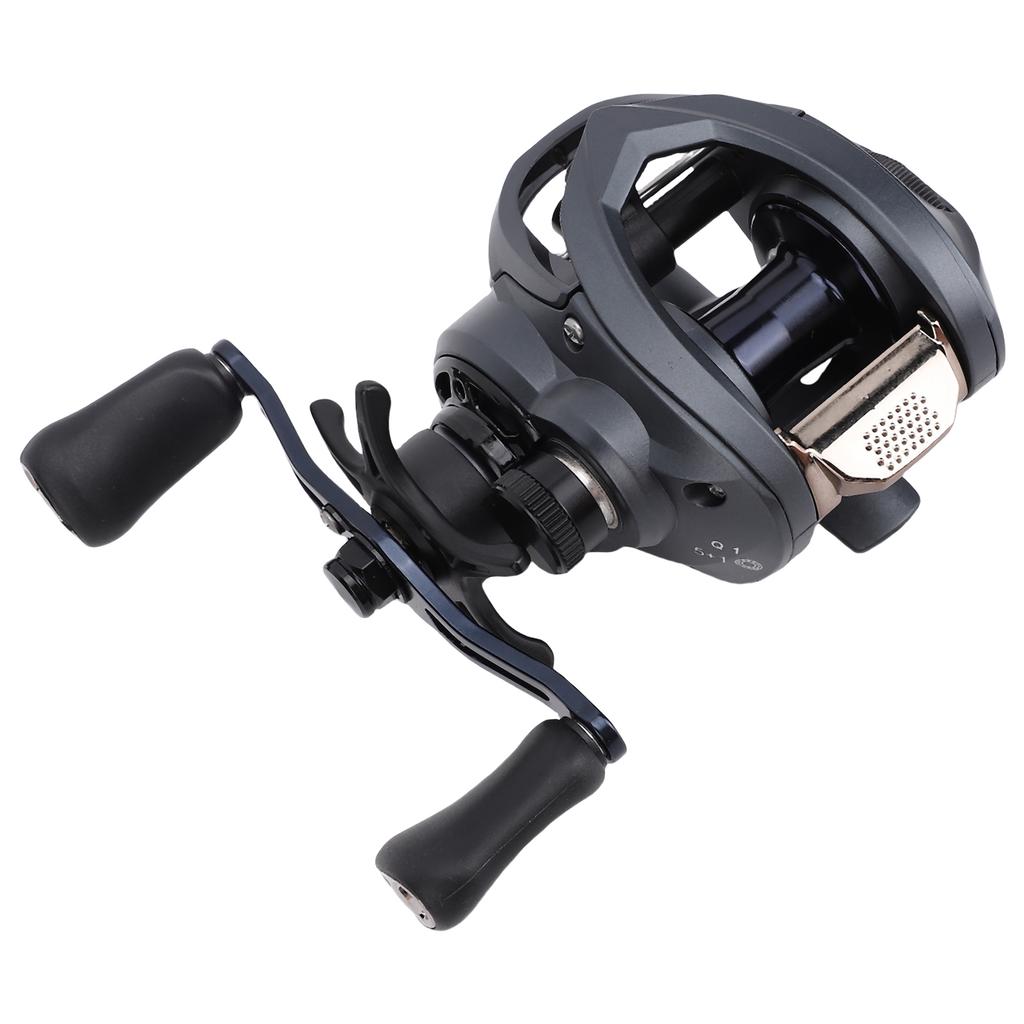 Dual Braking System Fishing Reel 7.0:1 Baitcasting Reels 5+1BB 13.2 Lb Drag Baitcaster Reels Q1 Left Hand