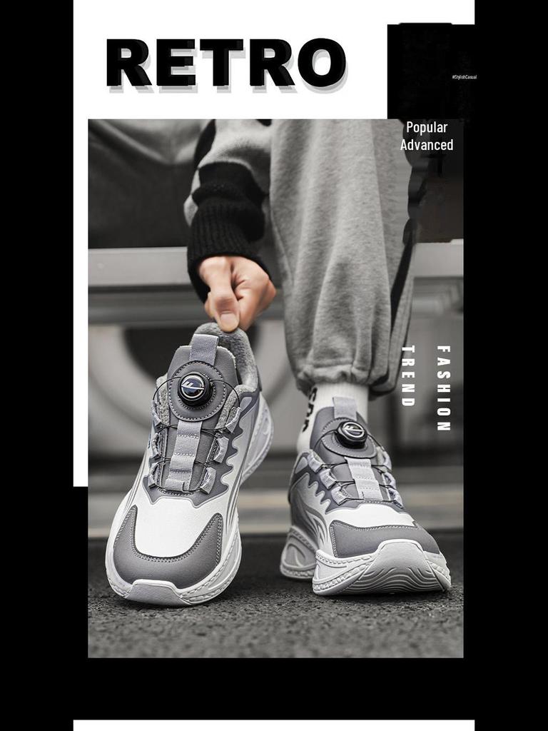 Мужские зимние кроссовки Warrior с водонепроницаемым нескользящим покрытием и подкладкой из бархата и хлопка