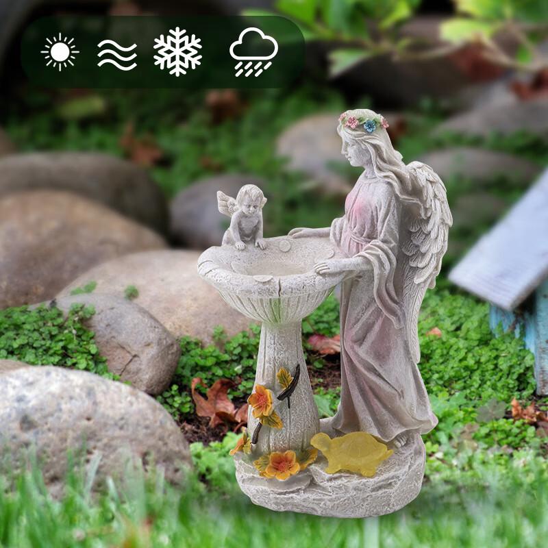 Солнечная ангельская фонтанная скульптура