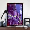 Asian City Street Vibes Printed Poster Customized Wall Art Retro Vintage Metal Tin Signs for Home Room Accessories Office Decor