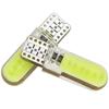 2 шт. светодиодные лампы W5W T10 Canbus 12SMD LED COB чипы 12 В 500 лм сигнальная лампа 168 194 салон автомобиля купольная лампа для чтения номерного знака