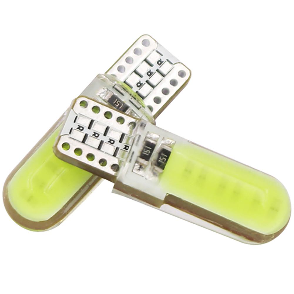 2 шт. светодиодные лампы W5W T10 Canbus 12SMD LED COB чипы 12 В 500 лм сигнальная лампа 168 194 салон автомобиля купольная лампа для чтения номерного знака