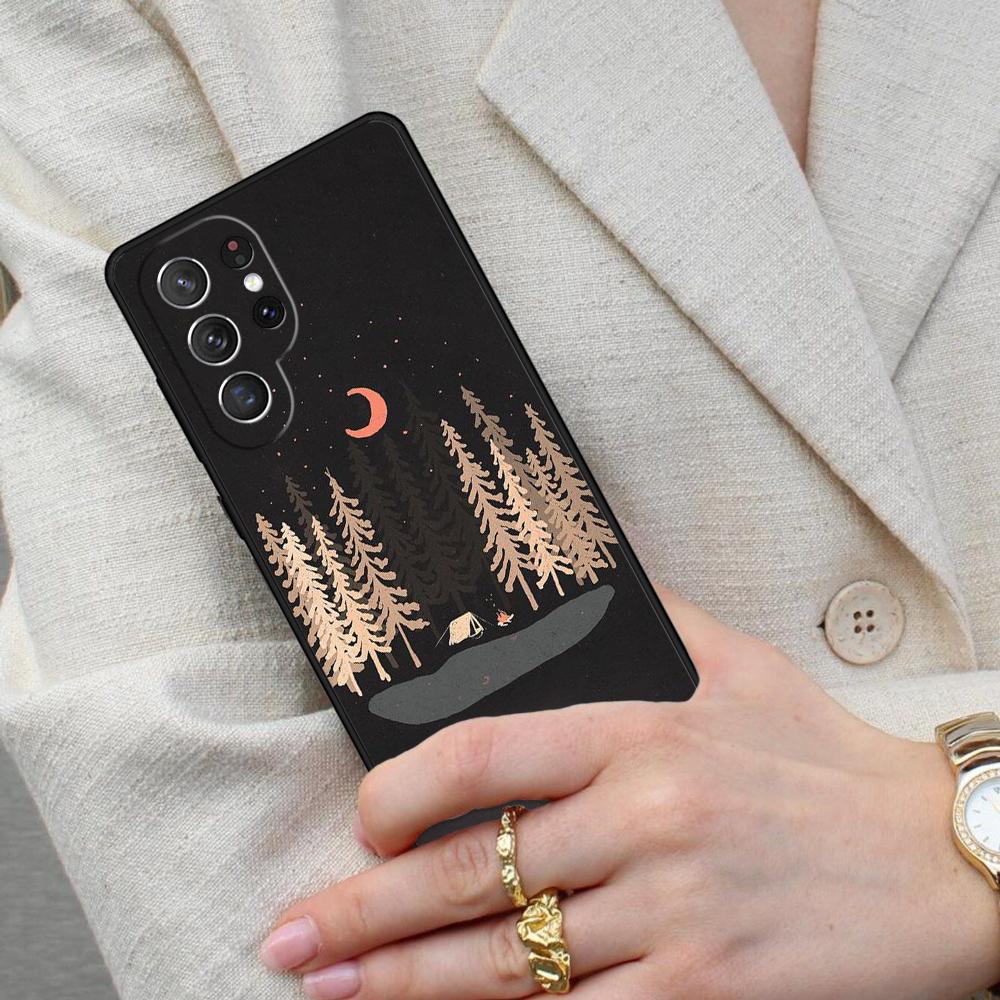 Nature Camping Art Cell Phone Case for Samsung Galaxy S26 Ultra S25 S24 S23 S22 S21 S20 Note10 Cover