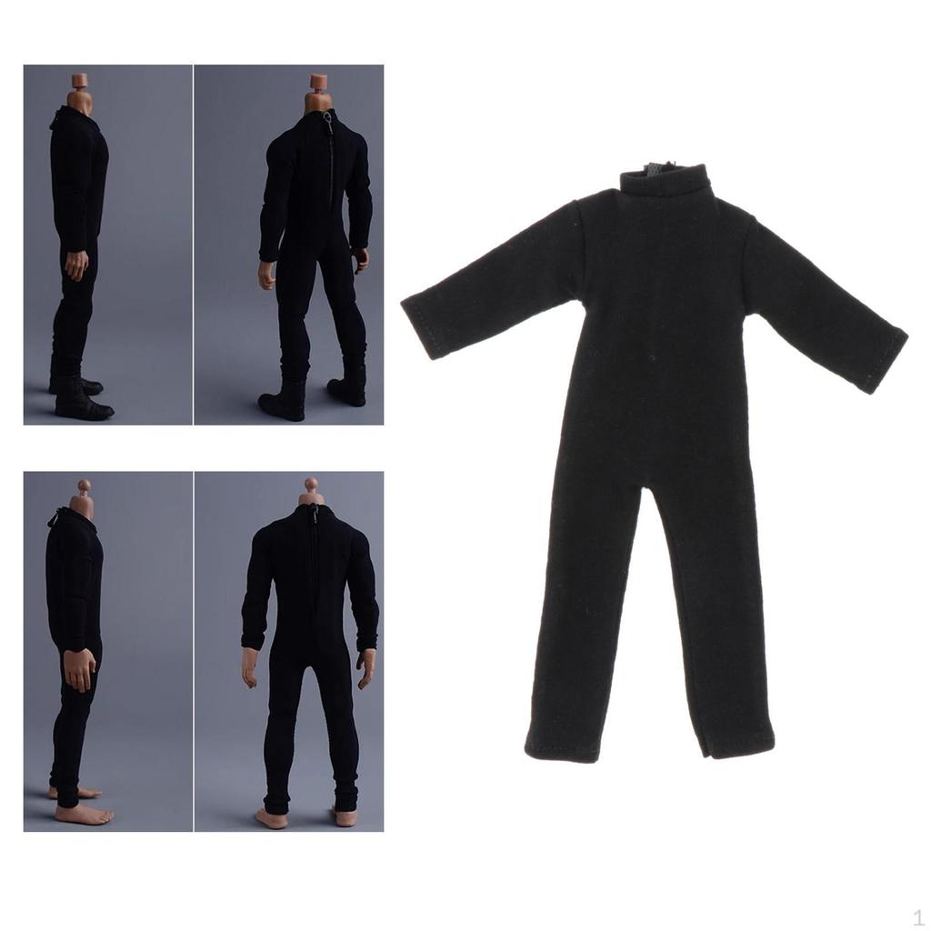 1/12 Scale Action Figure Clothes Doll Costume Accessories Men Jumpsuit for 6 Inch Male