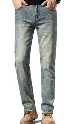 Брюки мужские Spargel Stretch Slim Fit Denim, слегка тонкие, выцветшие, (Размер 38)