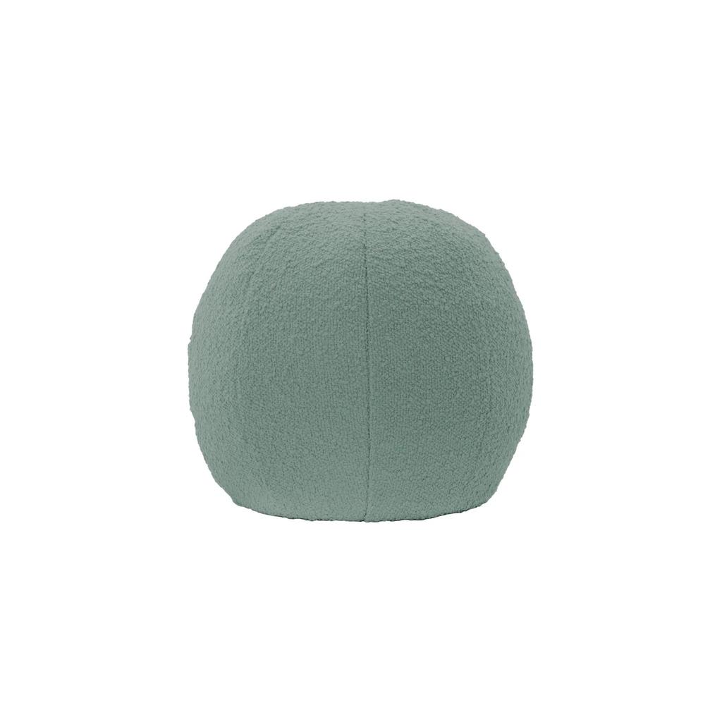 Celtan Bead Cushion, Ball-Shaped, Boucle Fabric, Green, Washable Cover, Fluffy, Made in Japan, A1458a-a-755GRN