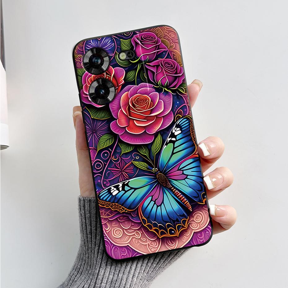 Чехол для Tecno Pova 5 LH7n Силиконовый чехол для телефона Стильный узор Тонкий Мягкий Черный Funda Чехол для Tecno Pova 5 4G 2023 Pova5 Capa