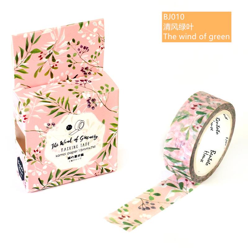21 Design Original Paper Washi Tape Flower 15mm Adhesive Masking Tapes DIY Decoration Stickers