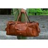 New Men's Genuine Leather Bag Duffel Brown Travel Luggage Vintage Gym Weekend