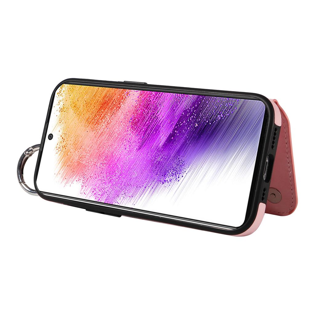 Чехол с кольцевым кронштейном и слотами для карт памяти для Samsung Galaxy S22, S23, S24, A05, A12, A13, A14, A15, A52, A72, A22, A32, A33, A53, A73, A23, A24...