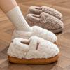 Ультрамягкие уютные плюшевые тапочки для женщин — теплая, нескользящая и водостойкая обувь для дома и улицы с резиновой подошвой для холодных зимних дней