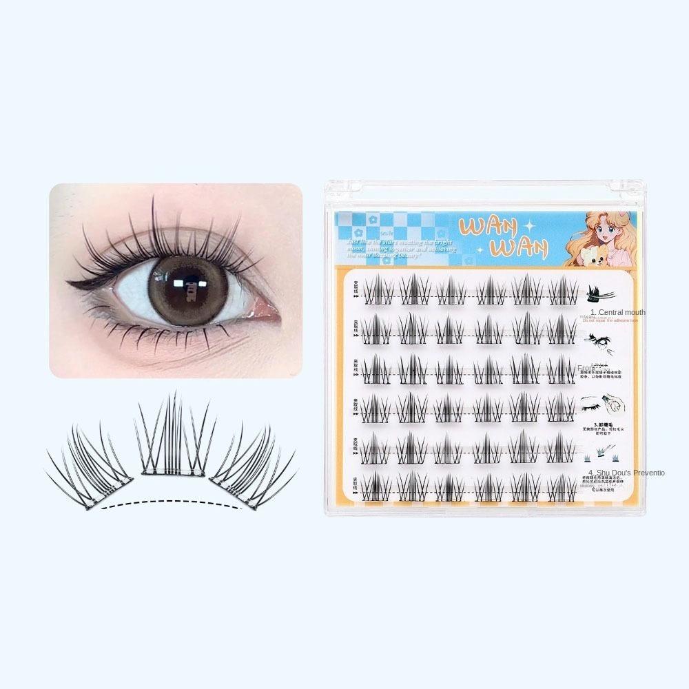 Макияж Клей Накладные Ресницы Милые Накладные Ресницы Бесклеевые Искусственные Ресницы Женщины/Девушки