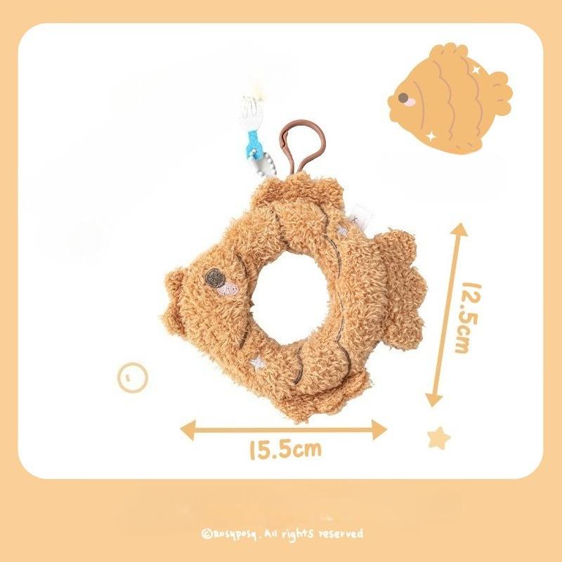 RosyPosy soft furnishings, afternoon tea series plush doll pendant, creative DIY pearl velvet bag pendant