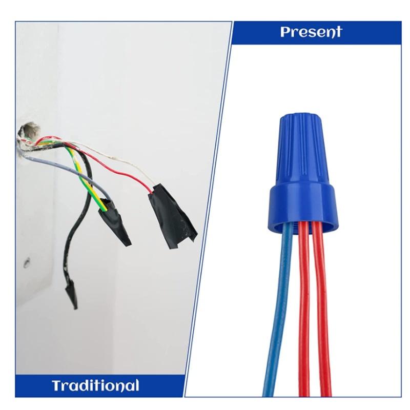 25/50/80 шт. быстрый разъем для проводов, цветной электрический изолированный обжимной поворотный терминал 0,2-10 мм, гайка, пружинная заглушка, соединение