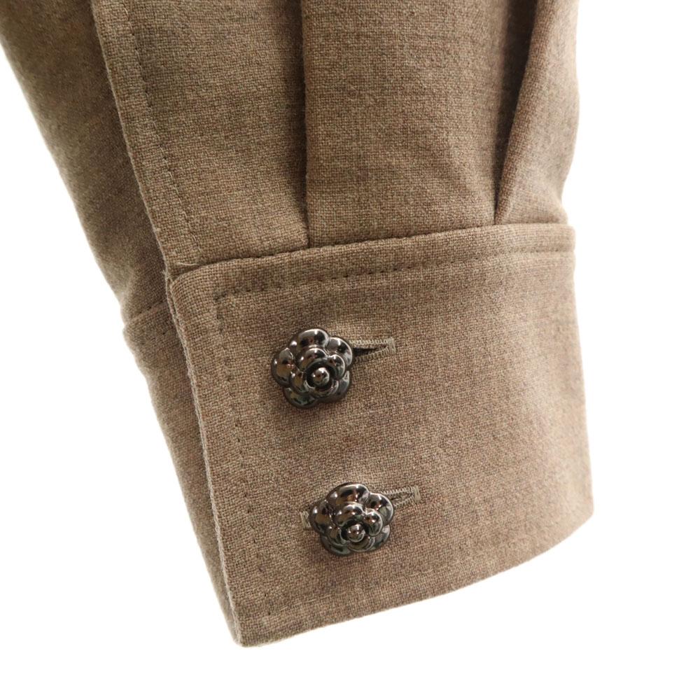 unused Rene 19AW Made in Japan Wool Blend Double riders jacket 36 beige Women Used