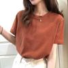 Women's Loose Fit Summer Korean Style Short Sleeve T-Shirt, 2024 New Collection