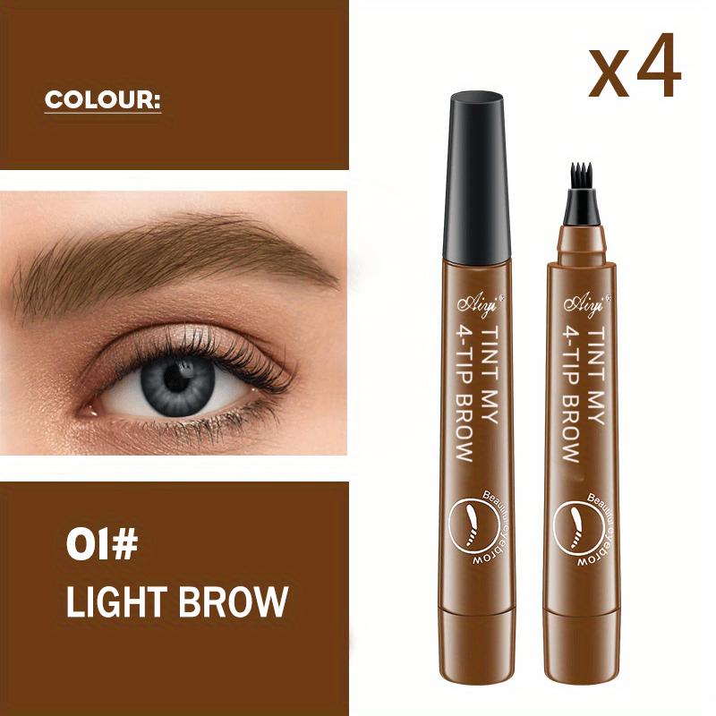 Стойкий водостойкий ультратонкий карандаш для бровей без макияжа - щеточка для бровей с имитацией волос, водостойкий и не вызывающий головокружения, подходит для женщин с любым типом кожи