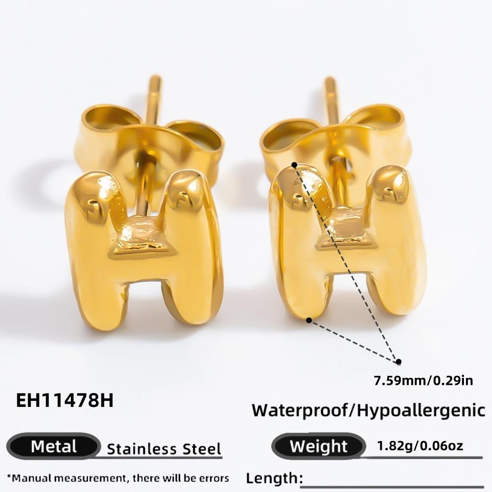 Earrings Electroplated 18k Gold Earrings, Light Luxury, Non-fading, High-end Women's Autumn and Winter Earrings and Studs